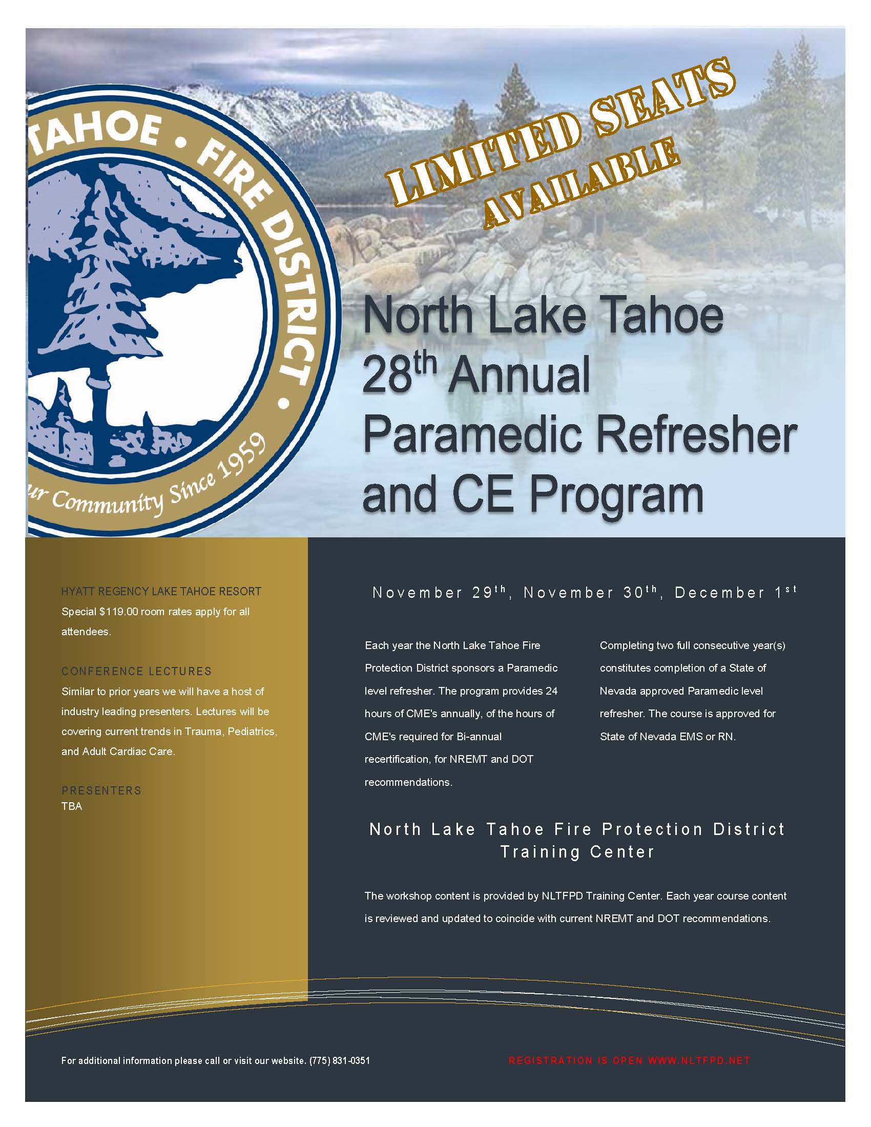 Paramedic Refresher save the date 2023